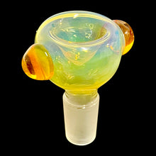 Load image into Gallery viewer, A fumed slide in the dark.