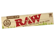 Load image into Gallery viewer, A pack of Raw Organic Hemp Kingsize Slim Rolling Papers.