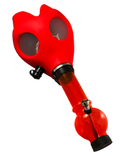 Load image into Gallery viewer, A red Gas Mask Bong.