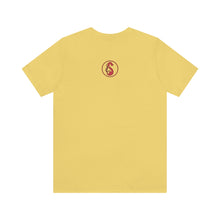 Load image into Gallery viewer, The back of a yellow Bluntz Of That Good T-Shirt from Smoke Glass and Vape.