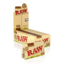 Load image into Gallery viewer, A box of Raw Organic Hemp Single Wide Double Feed Rolling Papers.