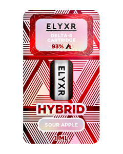 A Sour Apple Hybrid Elyxr LA Delta 8 THC Cartridge (1g/1mL).