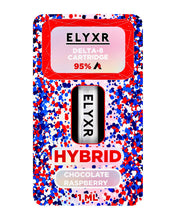 Load image into Gallery viewer, A Chocolate Raspberry Hybrid Elyxr LA Delta 8 THC Cartridge (1g/1mL).
