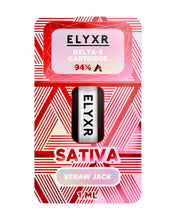Load image into Gallery viewer, A Straw Jack Sativa Elyxr LA Delta 8 THC Cartridge (1g/1mL).
