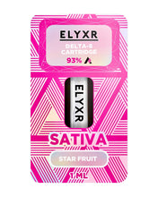Load image into Gallery viewer, A Star Fruit Sativa Elyxr LA Delta 8 THC Cartridge (1g/1mL).
