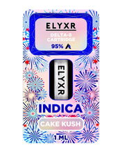 Load image into Gallery viewer, A Cake Kush Indica Elyxr LA Delta 8 THC Cartridge (1g/1mL).

