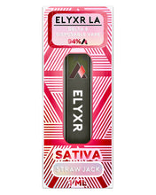 Load image into Gallery viewer, A Straw Jack Sativa Elyxr LA Delta 8 THC Disposable Vape (1 Gram/1mL).
