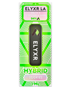 A Zookies Hybrid Elyxr LA Delta 8 THC Disposable Vape (1 Gram/1mL).