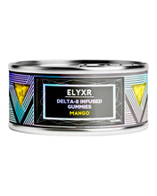 Load image into Gallery viewer, A 20-pack container of Mango Elyxr LA Delta 8 THC Gummies (500mg).
