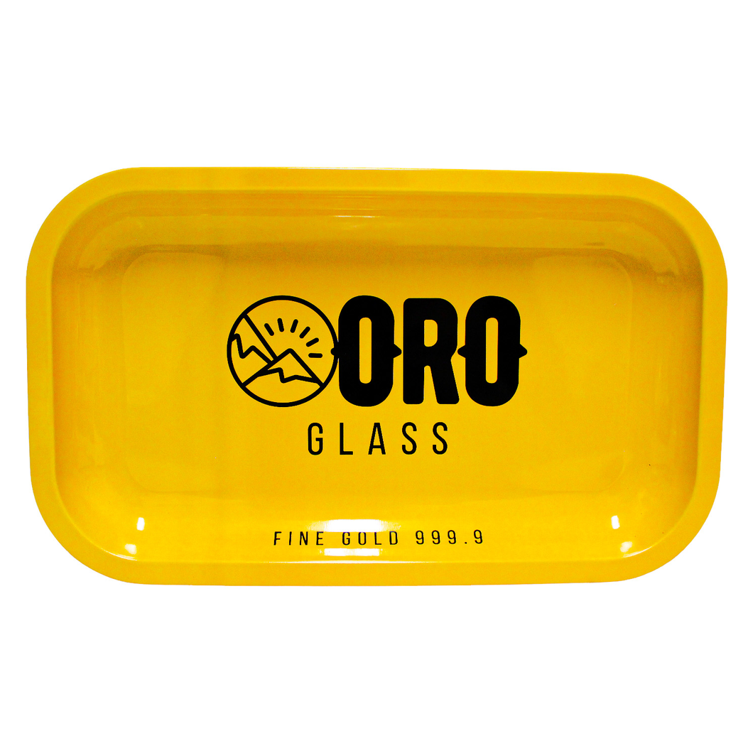 An Oro Yellow Gold Rolling Tray.