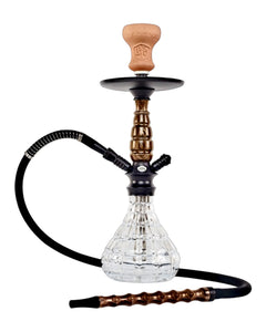 A BYO Kayla 18" Medium Black Hookah.