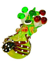 Load image into Gallery viewer, A green Squid Habitat Spoon Hand Pipe.
