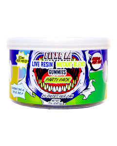 A container of Elyxr LA Live Resin Mutant Blend (THC-P, THC-B, THC-H) Gummies (1 gram).