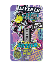 Load image into Gallery viewer, A Sativa Pineapple Express Elyxr LA Live Resin THC-A Cartridge (1 gram/1mL)
