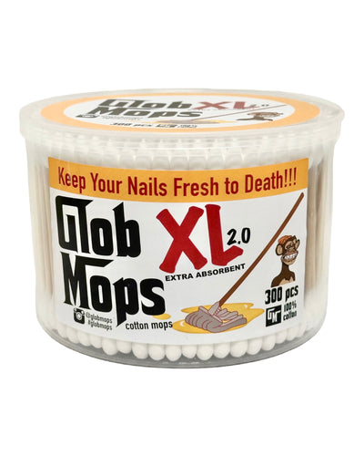 A container of Glob Mops XL 2.0 Cotton Swabs.
