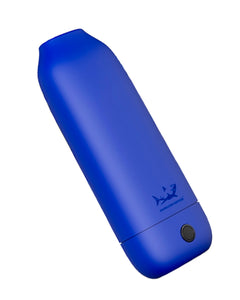 A blue Cloak V2 Cartridge Battery & Dab Pen.
