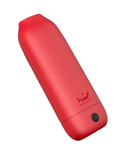 A red Cloak V2 Cartridge Battery & Dab Pen.