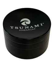 Load image into Gallery viewer, A black Tsunami Large Concave Metal Grinder.
