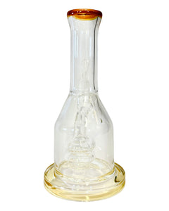 The back of a Double Showerhead Bottleneck Bong.
