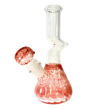 Load image into Gallery viewer, A red Small Zig Zag Zong Bong.
