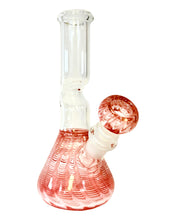 Load image into Gallery viewer, A red Small Zig Zag Zong Bong.
