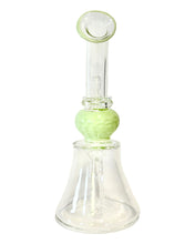 Load image into Gallery viewer, The back of a Slyme Honeycomb Water Pipe.
