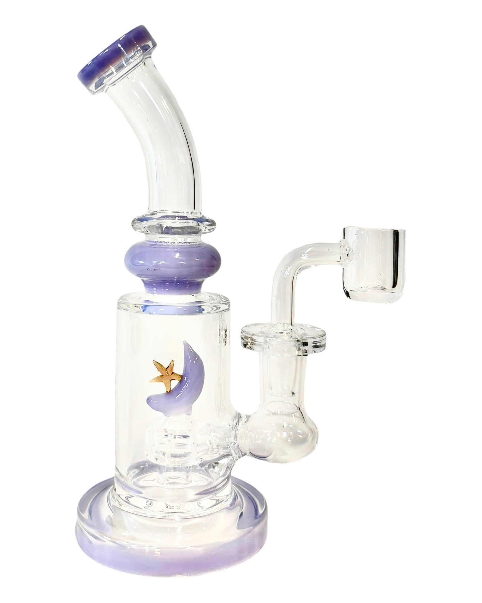Star and Moon Dab Rig – Smoke Glass Vape