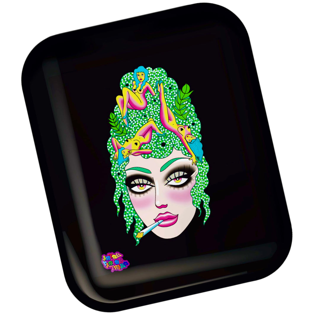 An Artsy Fartsy Mary Jane Large Rolling Tray.