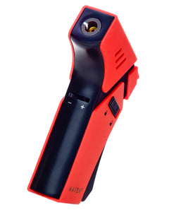 A red Maven Pro Torch Lighter.