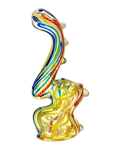 The side of a Dotted Twist Bubbler Pipe.
