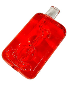 A Red Isn't It Ironic Vape Bar Glycerin Hand Pipe.