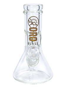 The front of an Oro 8.5 Karat Thick Beaker.