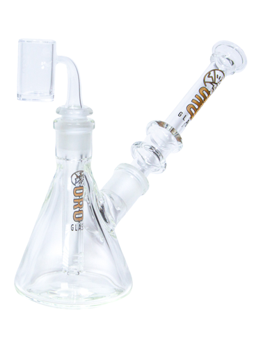 An Oro Highbanker Modular Water Pipe set up as a dab rig.