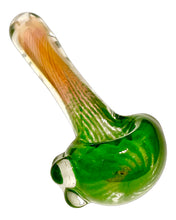 Load image into Gallery viewer, Frit Gold n&#39; Silver Medium Spoon Pipe
