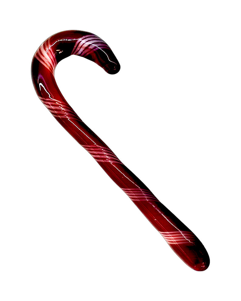 A Candy Cane Dabber handblown by Byte Glass.