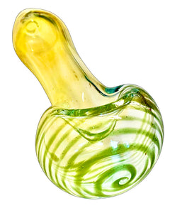 Fumed Chunky Head Strung Spoon Pipe