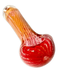 Frit Gold n' Silver Small Spoon Pipe