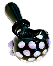 Load image into Gallery viewer, Black Honeycomb Maria Spoon Pipe
