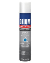 Load image into Gallery viewer, A 3.5 oz can of Ozium Air Sanitizer &amp; Odor Eliminator Spray in That New Car Smell scent.
