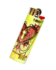 A Key To My Heart BIC Lighter.