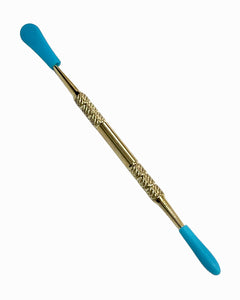 A Metal Dabber with blue silicone tips.