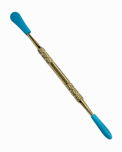 A Metal Dabber with blue silicone tips.