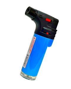 A blue Screaming Eagle Pocket Torch Lighter.