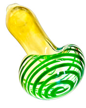 Load image into Gallery viewer, Fumed Chunky Head Strung Spoon Pipe
