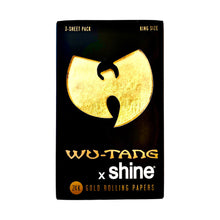 Load image into Gallery viewer, Shine Wu Tang King Size Gold Rolling Papers
