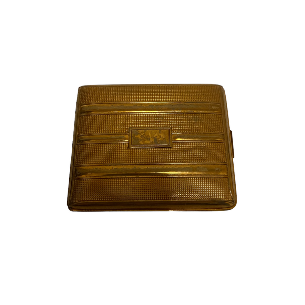 Evans Gold Plated Cigarette Case