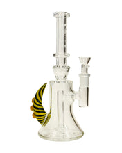 Load image into Gallery viewer, The side of a Julius Productions Black and Yellow Horned Rig.
