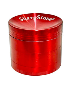 A red 55mm Sharpstone Concave Grinder.