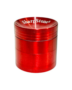 A red 40mm Sharpstone Concave Grinder.