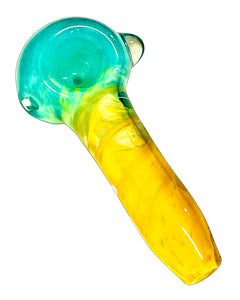 Capped Frit Internal Twist Spoon Pipe